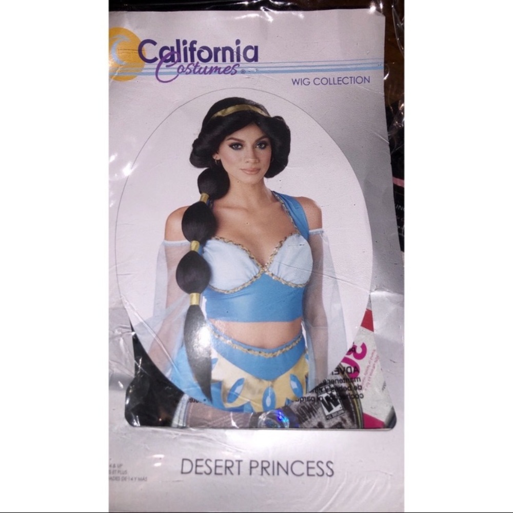 JASMINE DESERT PRINCESS ARABIAN WIG & SKIRT ✨
